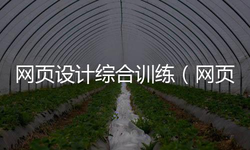 网页设计综合训练(网页设计基础试题及答案)